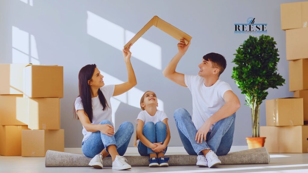 A family renting a home